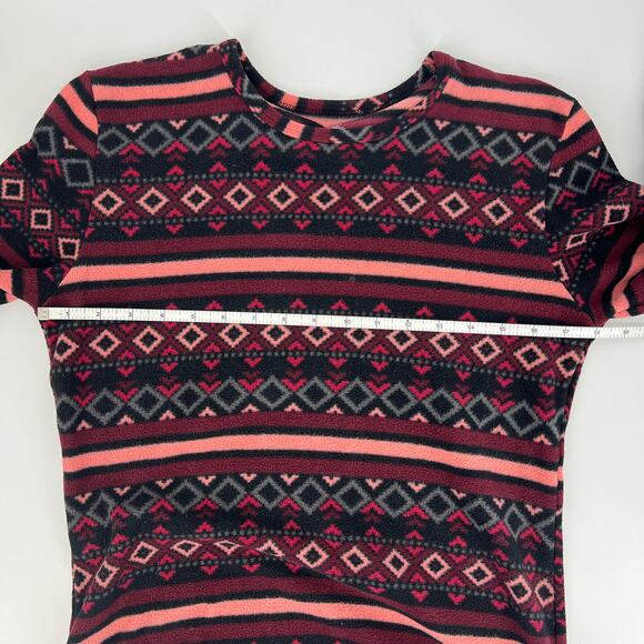Cuddl Duds Fleece Stretch Pullover Aztec Print Size M - Picture 4 of 7